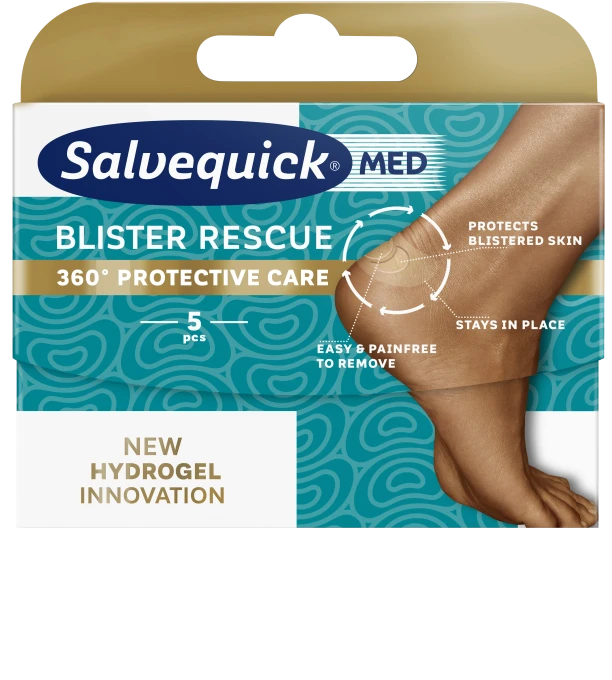 Salvequick MED Blister Rescue Original skoskavsplåster 5 st Salvequick