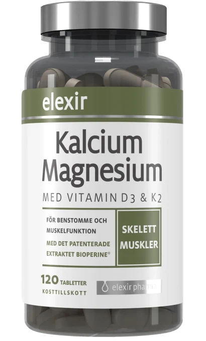 Elexir Pharma Kalcium Magnesium 120 tabletter Elexir Pharma