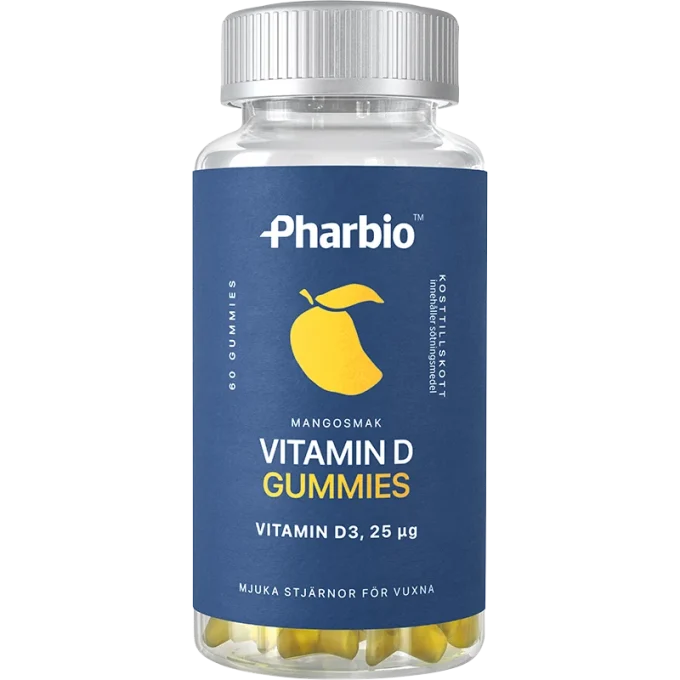 Pharbio D-Vitamin Gummies 60 st Pharbio