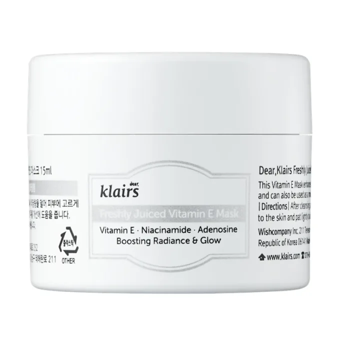 Klairs Freshly Juiced Vitamin E Mask 15 ml Klairs