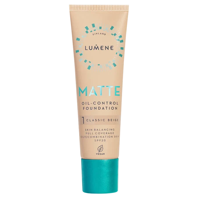 Lumene Matte Oil-Control Foundation SPF 20 30 ml  1 Classic Beige Lumene