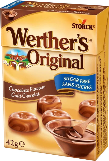 Werthers Original Choklad Sockerfri Tablettask 42 g Werther'S