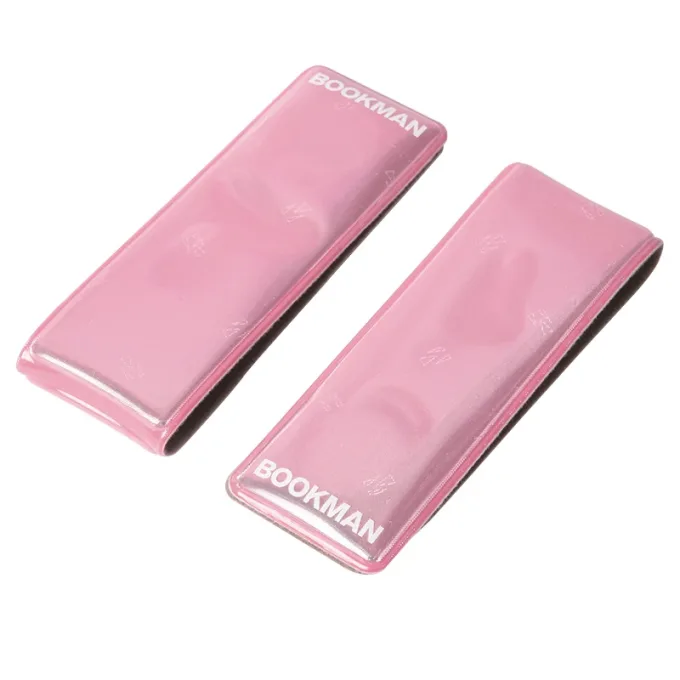 Bookman Clip-On Reflectors Pink 2-pack Bookman
