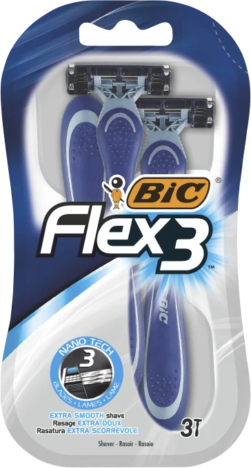 BIC Flex3 Rakhyvlar för Män 3-pack BIC