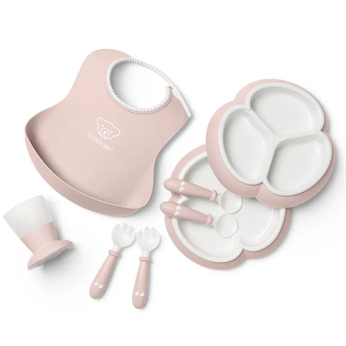 BabyBjörn Barnservis 8 delar Blekrosa Babybjörn