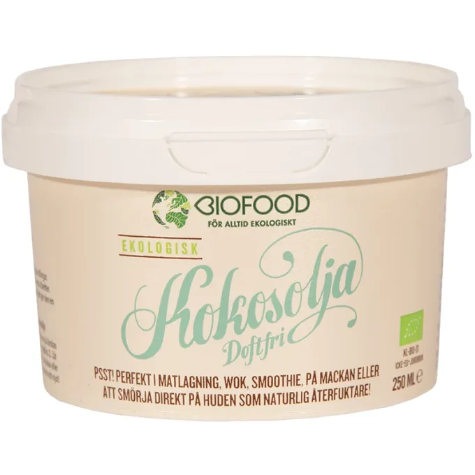 Biofood Kokosolja Doftfri 250 ml Biofood