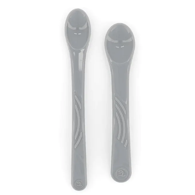 Twistshake 2 x Matsked 6 mån+ Grå Twistshake