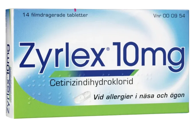Zyrlex filmdragerad tablett 10 mg 14 st Zyrlex