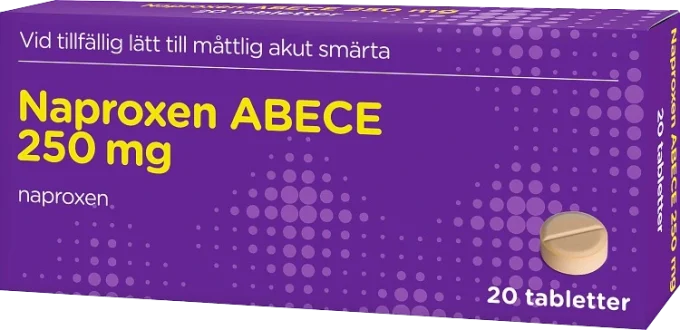 Naproxen ABECE tablett 250 mg 20 st ABECE