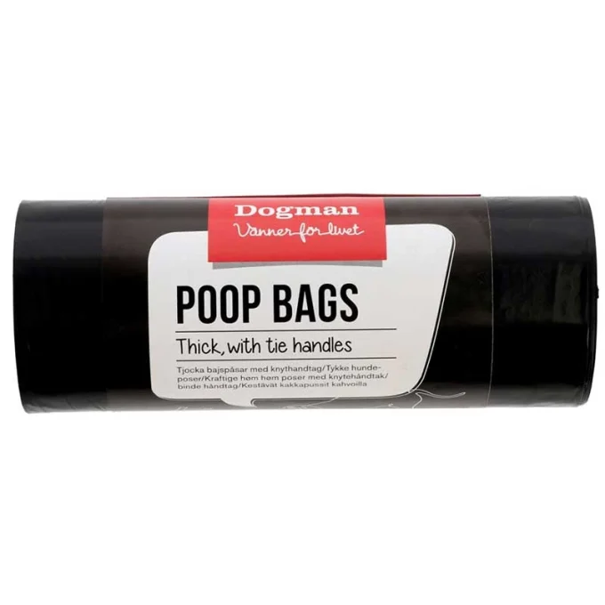Dogman Bajspåse Knyt 50-pack Svart Dogman