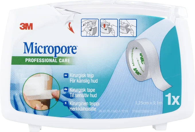 Micropore kirurgtejp vit 9,1 m x 1,25 cm 1 st Micropore