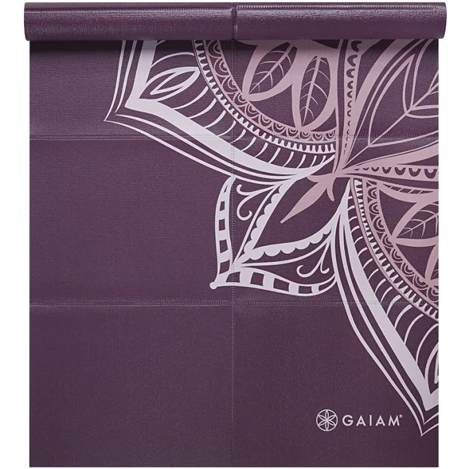 Gaiam Foldable Cranberry Point Yoga Mat 2 mm Gaiam