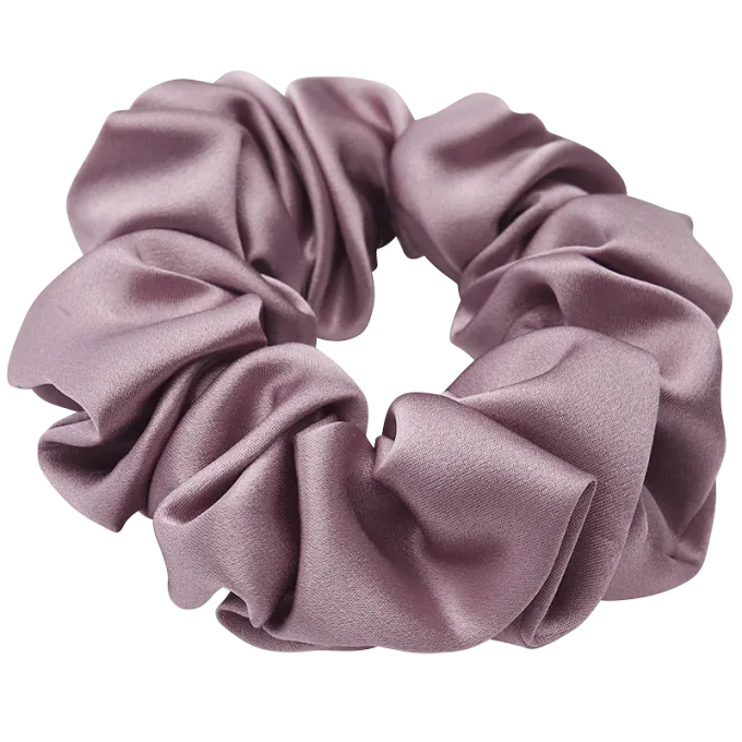 Lenoites Mulberry Silk Scrunchie Purple Lenoites