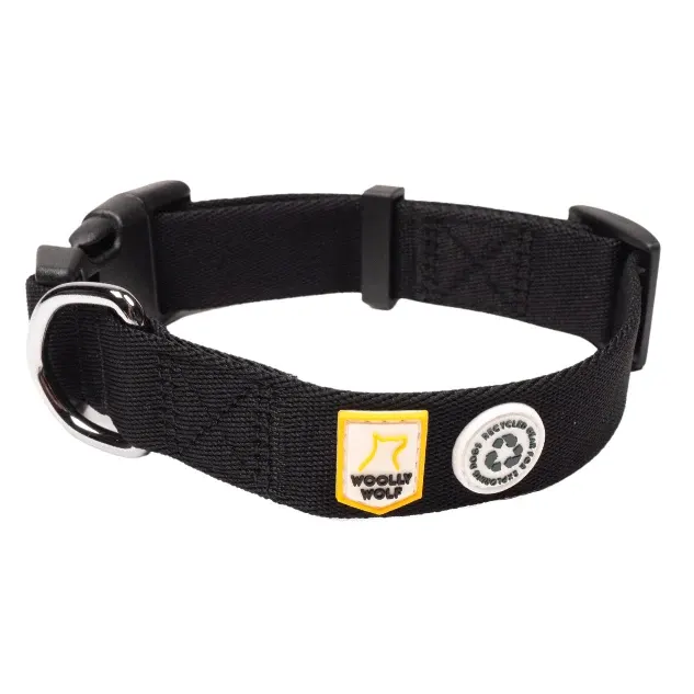 Woolly Wolf Halsband Raven Black 40-65 cm Woolly Wolf