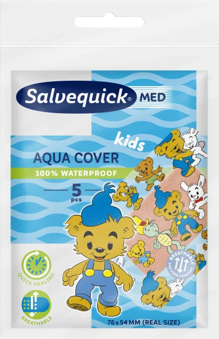 Salvequick MED Aqua Cover Kids 5 st Salvequick