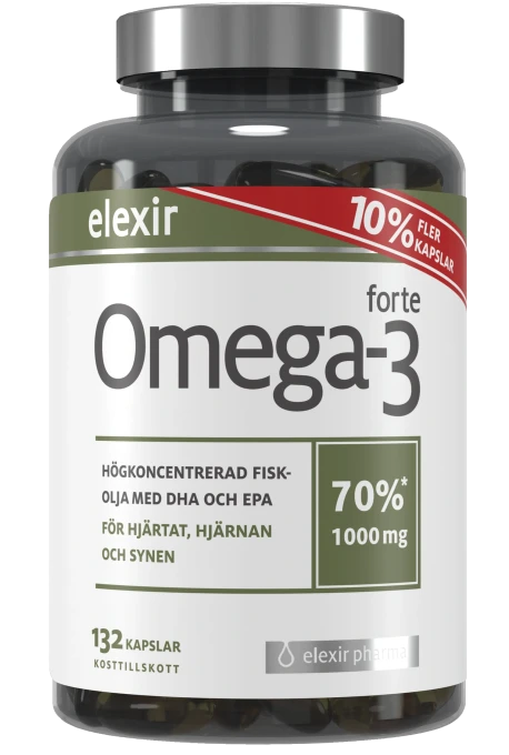 Elexir Omega-3 Forte 1000 mg 132 kapslar Elexir Pharma