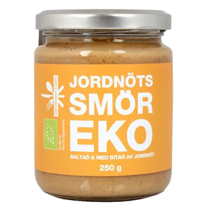 Superfruit Foods Jordnötssmör Crunchy EKO 250 g Superfruit