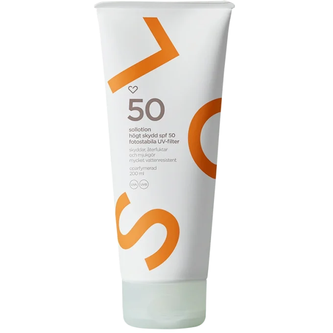 Hjärtats Sollotion SPF50 Oparfymerad 200ml Hjärtats