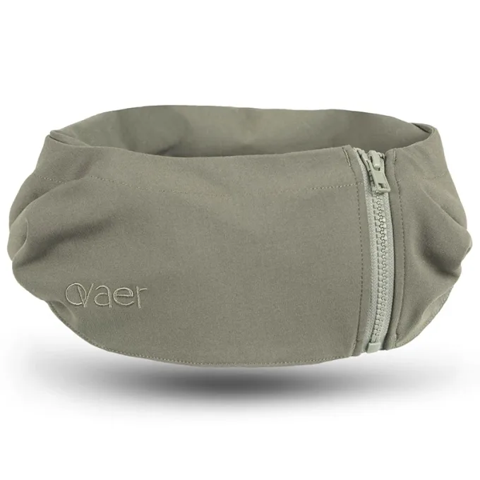Ovaer Nackkudde med Huva Khaki Green Ovaer