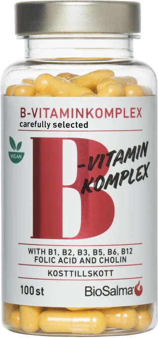 BioSalma B-vitaminkomplex Carefully Selected 100 kapslar BioSalma