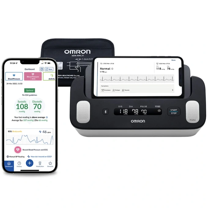 Omron Complete Blodtrycksmätare+ ECG HEM-7530T-E3 1st Omron