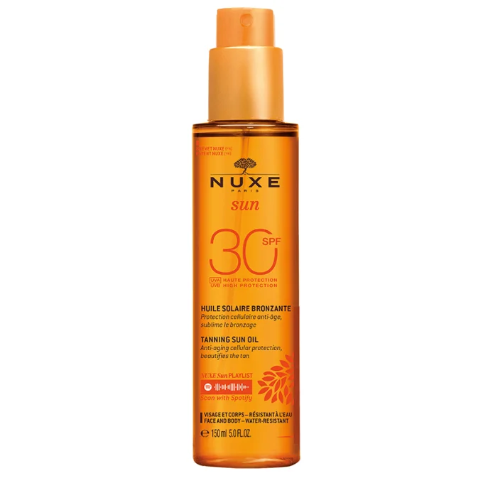 NUXE Sun Tanning Oil Face & Body SPF 30, 150 ml Nuxe