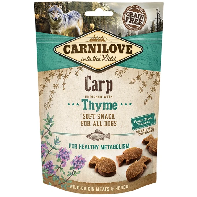 Carnilove Dog Semi Moist Snack Carp w Thyme 200 g Carnilove