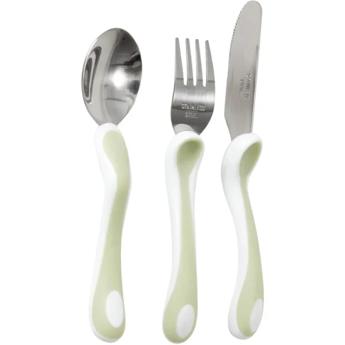 Bambino Eat Like a Pro! Fork, Knife & Spoon Turquoise Bambino