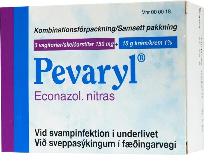 Pevaryl vagitorium och kräm 150 mg + 1% 1 st Pevaryl