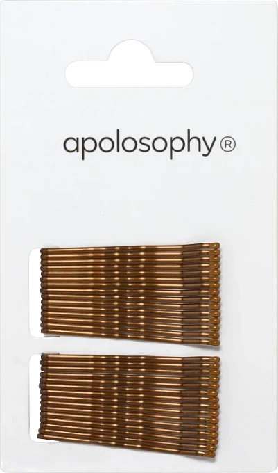 Apolosophy Hårnålar Brun 30 st Apolosophy