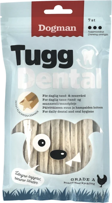Dogman Tugg Dental med Kyckling 7-pack Dogman