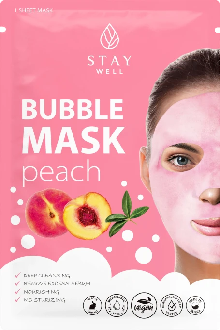Stay Well Deep Cleansing Bubble Mask Peach Stay Well