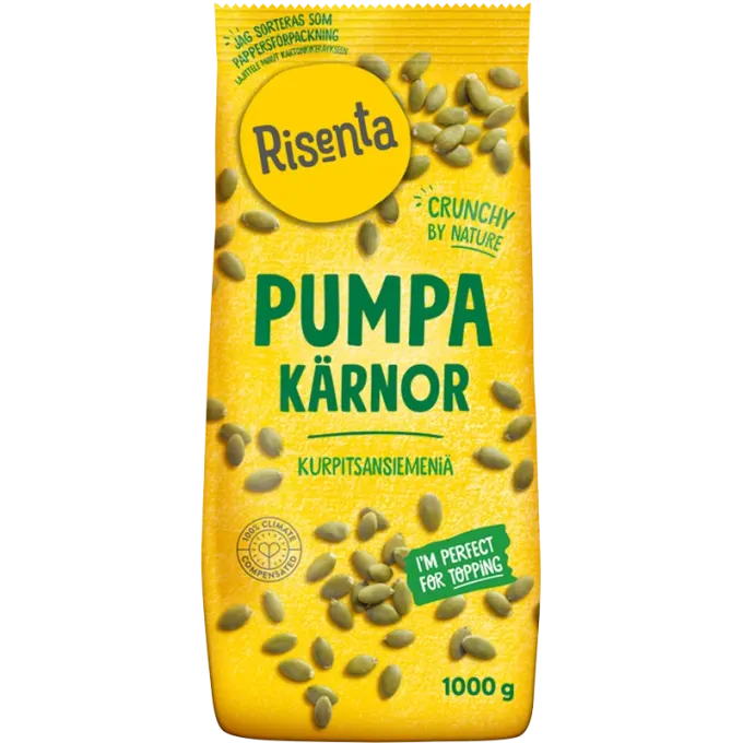 Risenta Pumpakärnor 1000 g Risenta