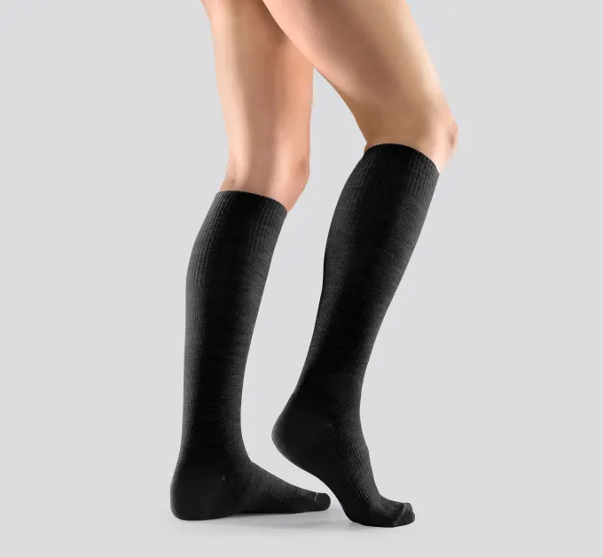 Mabs Wool Knee Black 1 par L Mabs