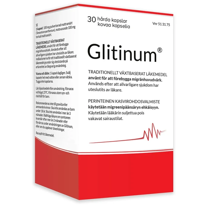 Glitinum Kapsel, hård Blister, 30 kapslar Glitinum
