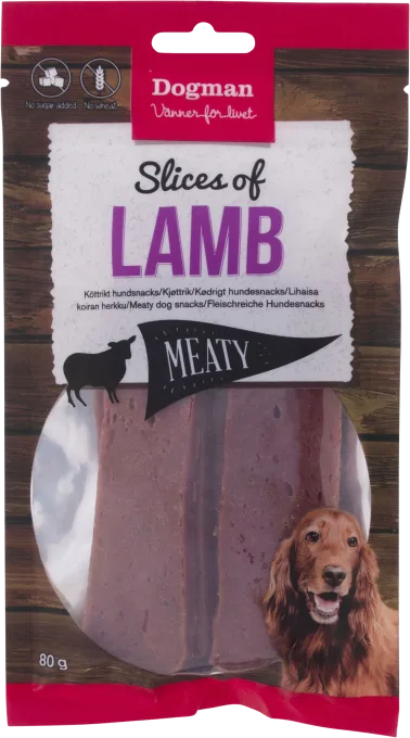 Dogman Slices of Lamb 80 g Dogman