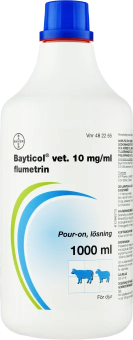 Bayticol® vet. Pour-on, lösning 10mg/ml Plastflaska, 1000ml 