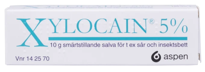 Xylocain salva 5% 10 g Xylocain