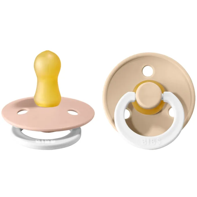 BIBS Napp Blush / Vanilla Night 0-6 månader 2-pack Bibs