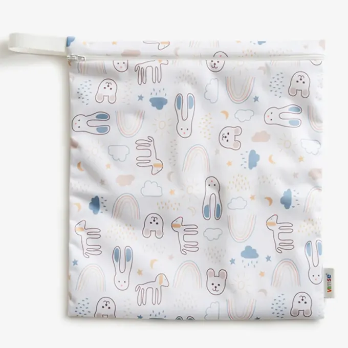 ImseVimse Wet Bag Medium White Teddy ImseVimse