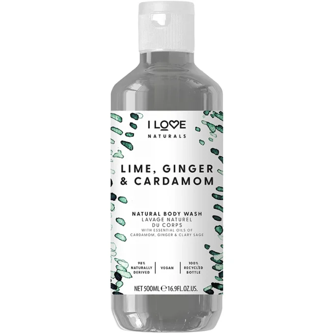 I LOVE Naturals Body Wash Lime, Ginger & Cardamom 500 ml I Love...