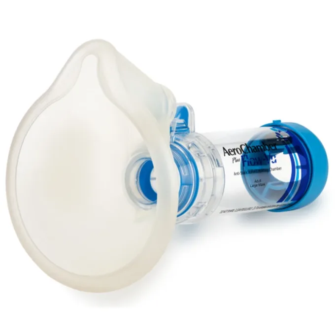 AeroChamber Plus Flow-Vu stor från 5 år och uppåt (vuxna) (blå) 1styck 