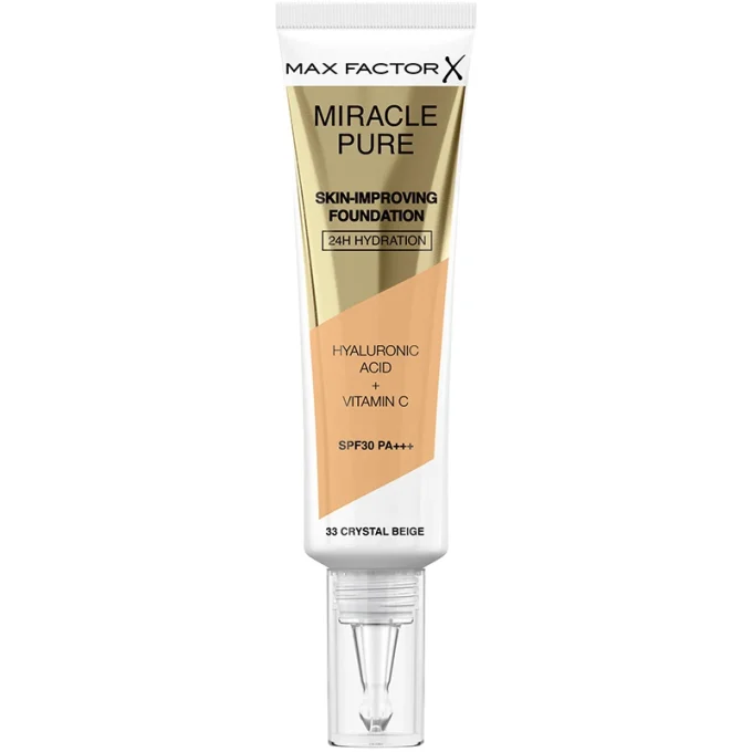 Max Factor Miracle Pure Foundation 33 Crystal Beige Max Factor