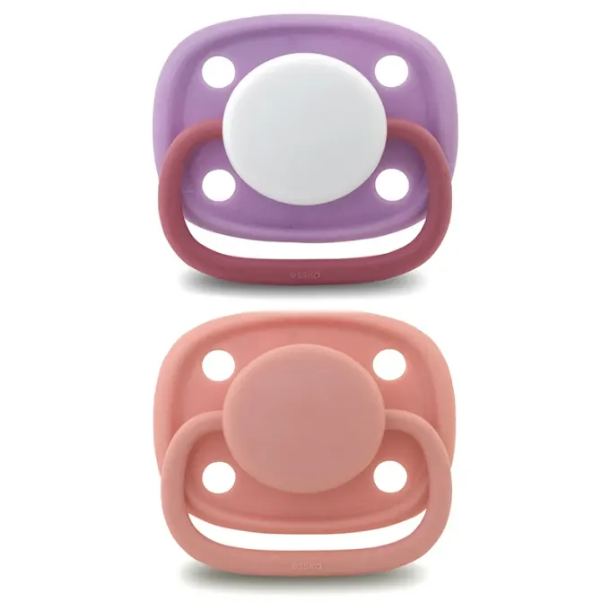 ESSKA Knoppa Silikon 4-36 mån 2-pack Rosa/Lila Esska