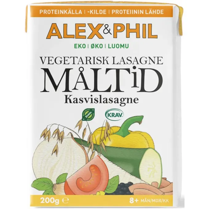 Alex & Phil Vår Vegetariska Lasagnemåltid 200 g Alex & Phil