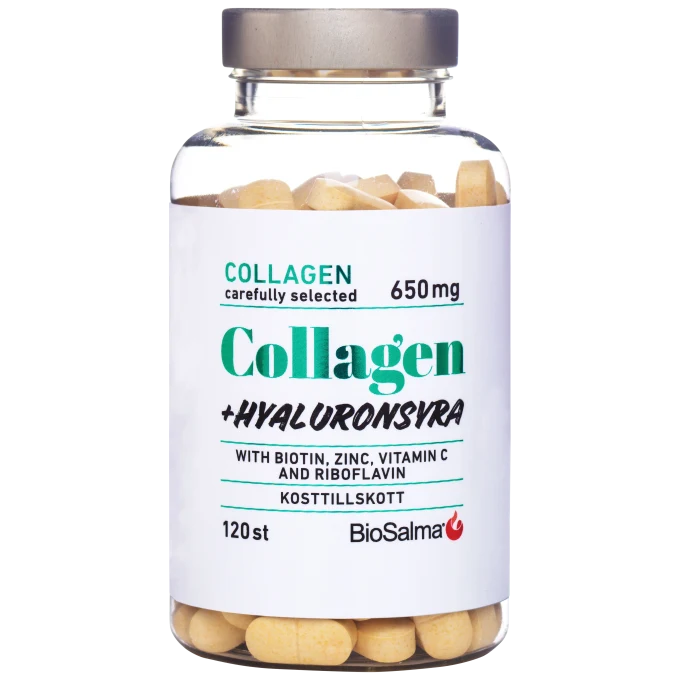BioSalma Collagen + Hyaluronsyra 120 tabletter BioSalma