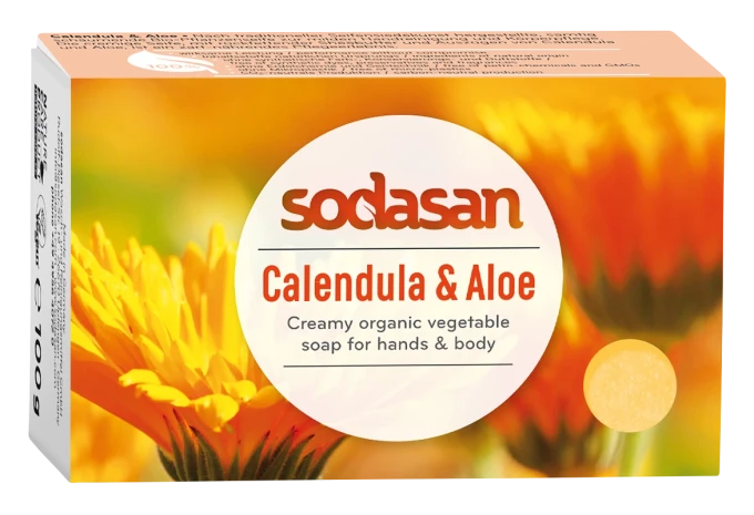 Sodasan Ekologisk Tvål Ringblomma & Aloe 100 g Sodasan
