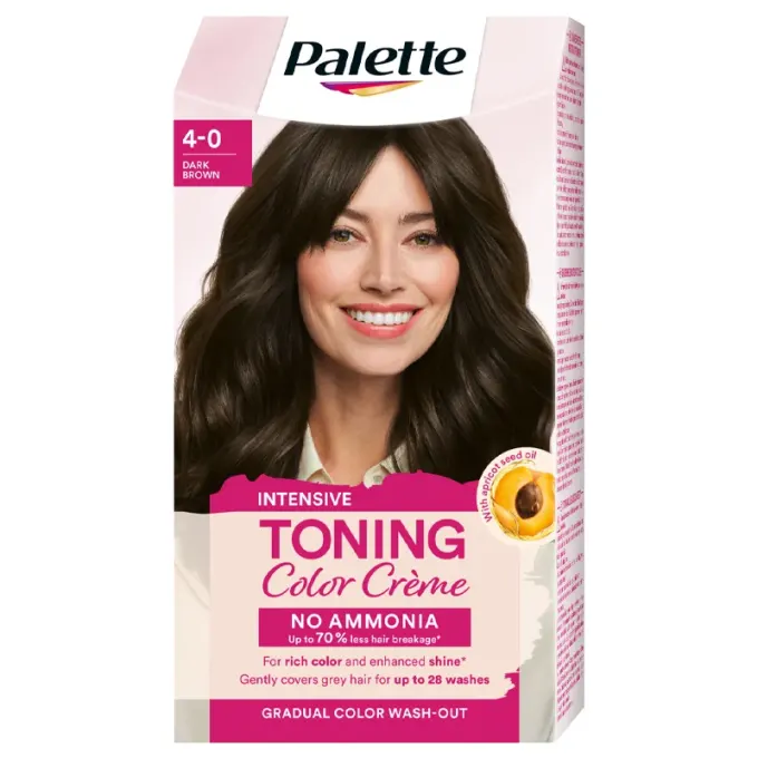 Schwarzkopf Palette Intensive Toning Color Creme 4-0 Dark Brown Palette