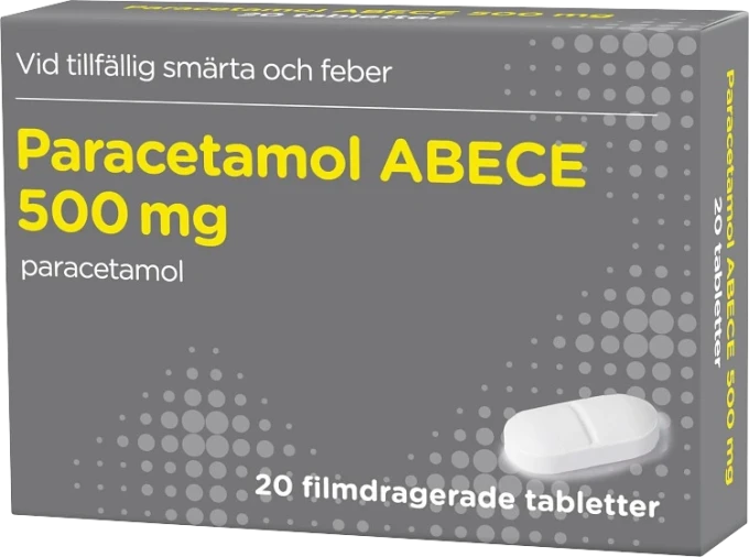 Paracetamol ABECE filmdragerad tablett 500 mg 20 st ABECE