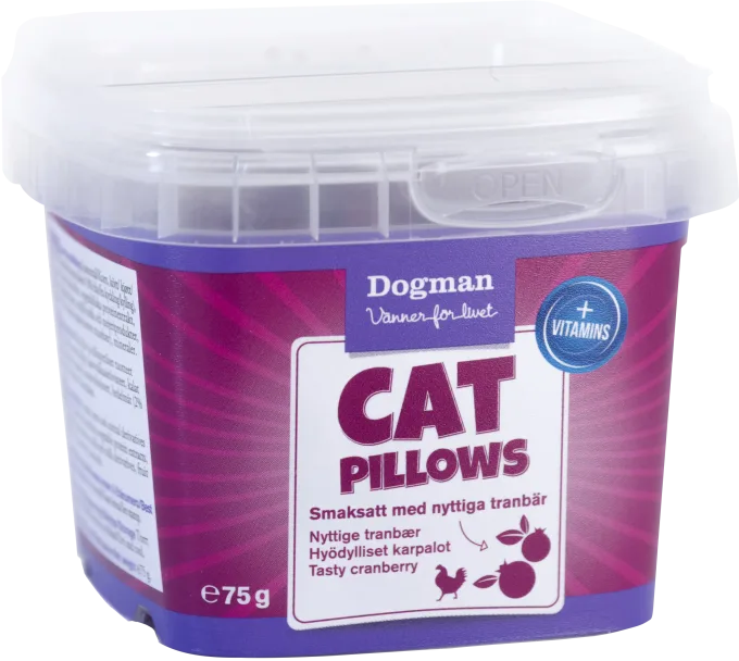 Dogman Cat Pillows Kyckling/Tranbär 75 g Dogman